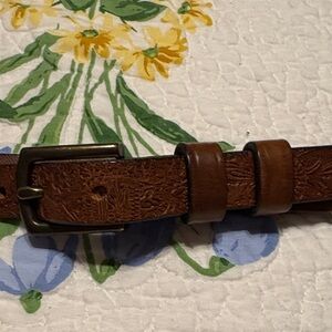Brown Leather Belt for Men
